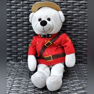 3/$30💜RCMP Polar Bear Stuffed Animal in Canadian Mountie Uniform